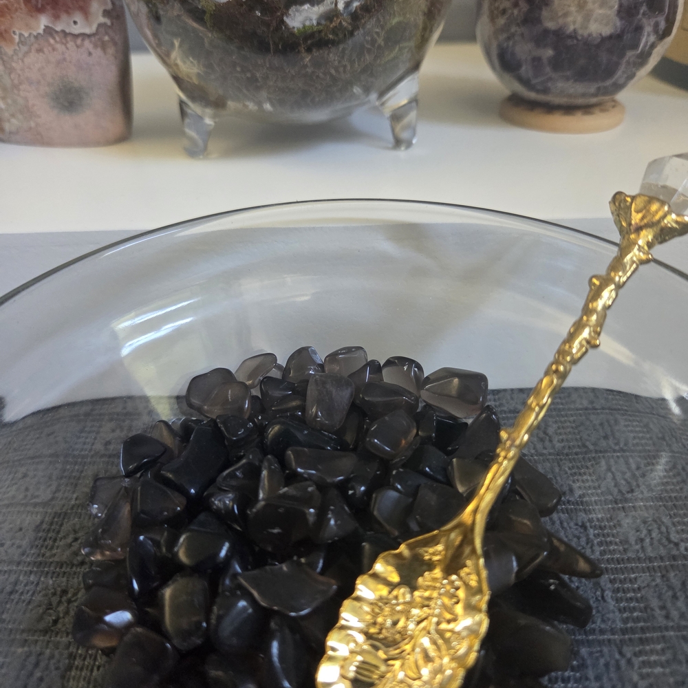 Smokey Quartz Tiny Tumble Plant Toppers